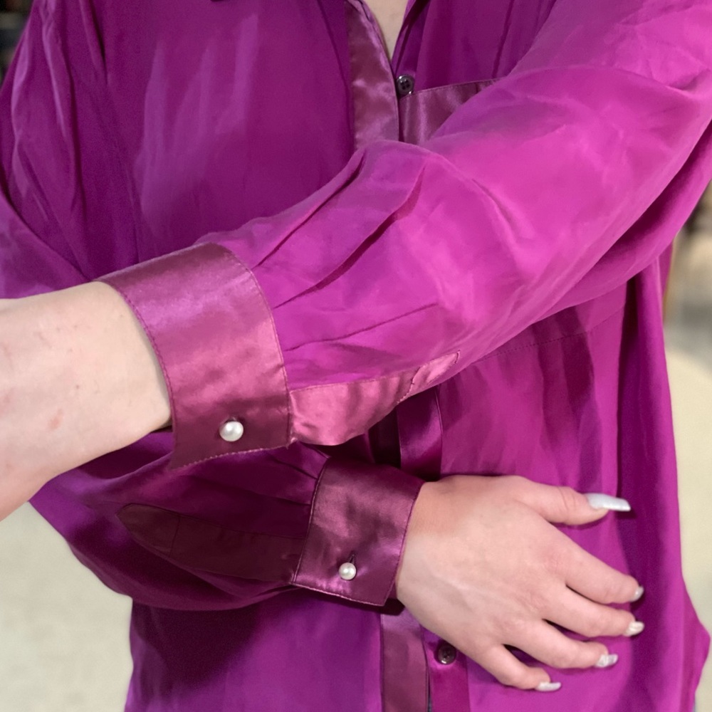 Silk Button Down - image 2